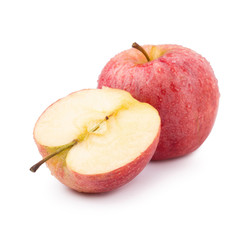 Red apples isolated on a white background