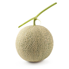 Cantaloupe melon isolated on a white background