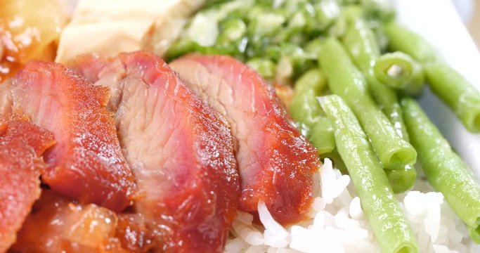 BBQ pork with rice