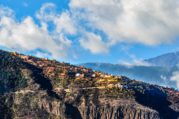 Ein Bergdorf im Norden von Teneriffa