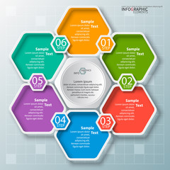 Abstract 3D Paper Infographics