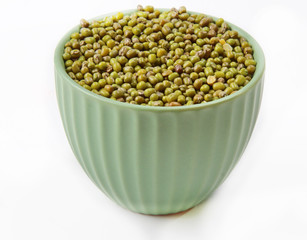 Whole green mung beans
