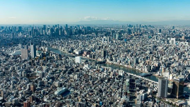 【絶景】東京都心の風景タイムラプス動画