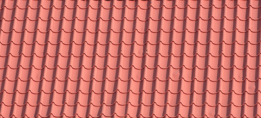 Tile roof / View of tile roof background.