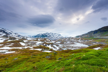 Norway scenic mountain landscape.