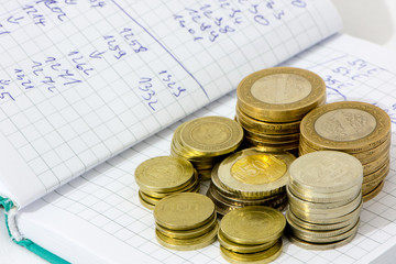 different values of the  coins of turkish liras