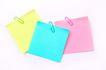 sticky note isolate on white background