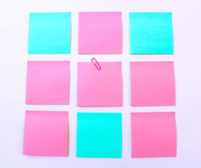 sticky note isolate on white background