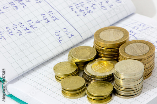 Diffe Values Of The Coins Turkish Liras Stock Photo And Diffe Values Of The Coins Turkish Liras