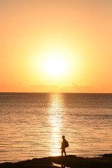 沖縄瀬長島の夕陽