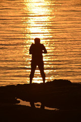 沖縄瀬長島の夕陽