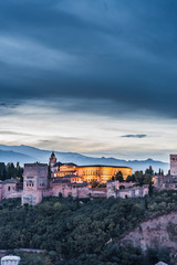 The Alhambra in Granada, Andalusia, Spain.