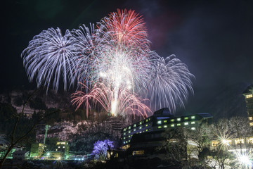 宇奈月温泉冬物語 雪上花火大会