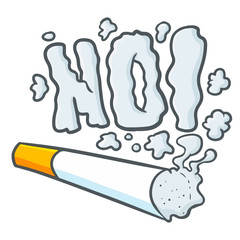 Funny and cute with smoke shaping words 