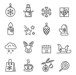 Set of Black and White Icons Vector Illustration