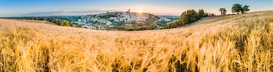 Sunset in Rodez, France