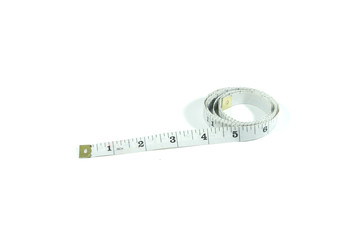 Tape measure isolated on white background
