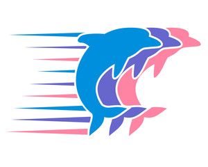 dolphin silhouette fish nautical marine life image animal