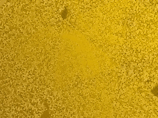Gold sequins texture. Abstract halftone background. Vector golden pattern of round elements.