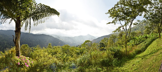 Obraz premium Mountain range panorama