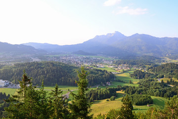 View of Ehrenberg Highline mountain, Austria