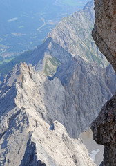 View of Eibsee Zugspitze in Germany