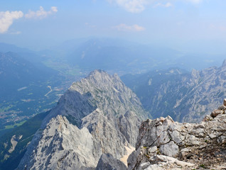 View of Eibsee Zugspitze in Germany