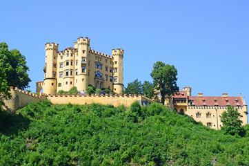 Fototapeta na wymiar Hohenschwangau castle in Germany, Europe