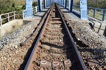 鉄橋付近の線路