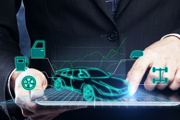 Car service and maintenance concept