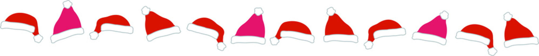 ライン　サンタ帽