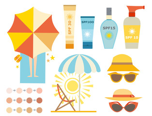 Cream sunscreen bottle vector icon sunblock cosmetic summer container tube panti-sun cream ackaging design.