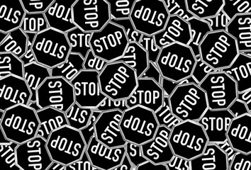 Stop sign as background
