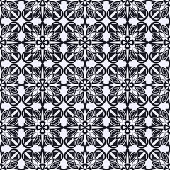 Abstract geometric seamless pattern. Black and white texture. Vector illustration