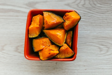 Baked  tasty pumpking