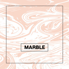 Marble Background. Vector Pink Beige and White Stone Texture. Noble Rich VIP Square Product Cover Design with Tender Faded Pastel Color. Cool Marble Background, Elegant Marbling Texture, Liquid Paint
