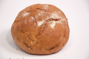 Traditional rustic loaf of bread