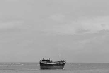Schiff in Mombasa in Kenia