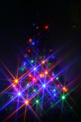 Obraz premium Sapin de Noël (Lumières & Effets)