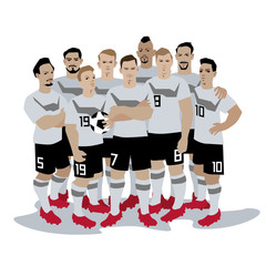 Obraz premium Germany Soccer / Football team players