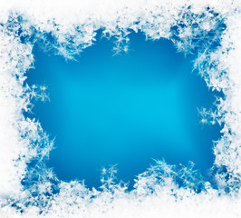 Naklejka premium photo real snowflakes during a snowfall