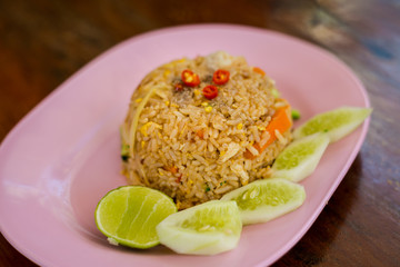 Thai fried rice with egg
