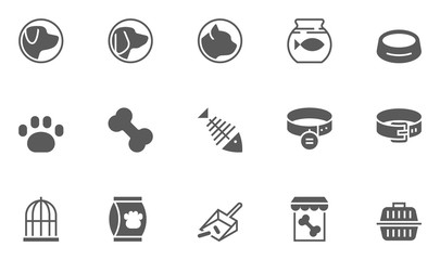 Simple Set of Pet vet Related Vector Icons for Your Design.