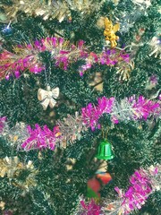 christmas tree and ornaments 