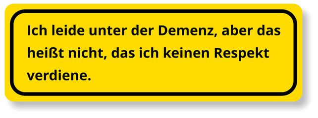 Demenz Respekt