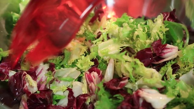 Fresh lettuce salad