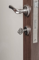 Obraz premium key and an opened door