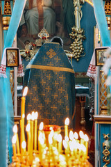 Orthodox priest in altar