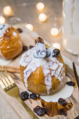 Bratapfel mit Vanillesoße