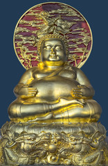 Fat Buddha statue Bangkok Thailand